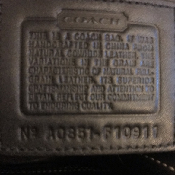 Coach Black Leather Soho Tote - Picture 4 of 6